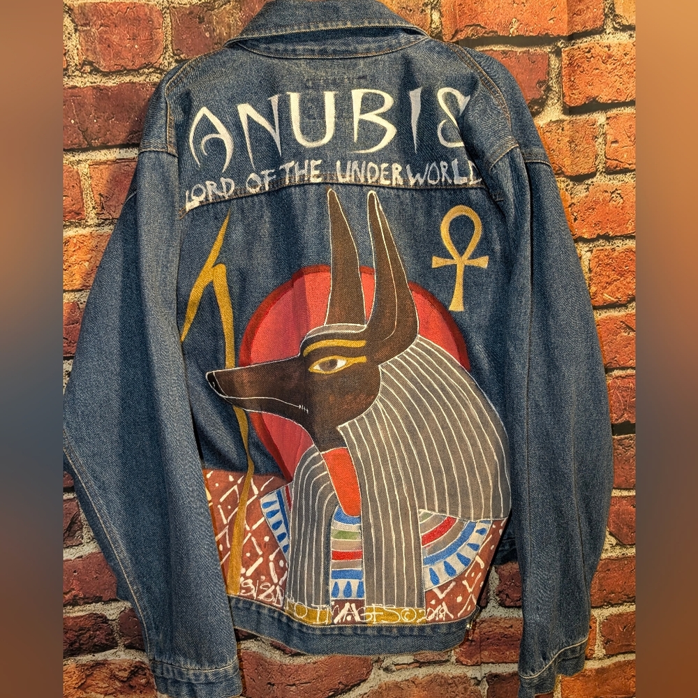 Anubis Graphic Denim Jacket
